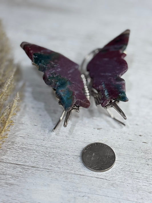 Ocean Jasper Butterfly – Carved Crystal Décor