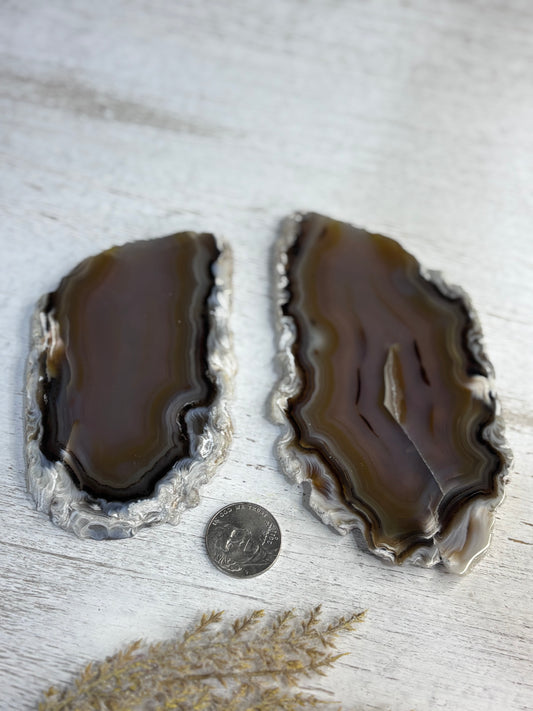 Agate Slab from Brazil – Options U & V (Polished Display Pieces)