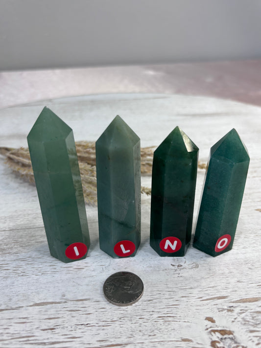 💚 Green Aventurine Towers – Options I, L, N & O