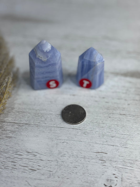 Blue Lace Agate Mini Towers – Options T & S