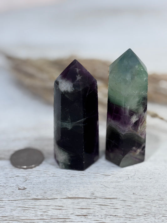 Feather Fluorite Crystal Towers