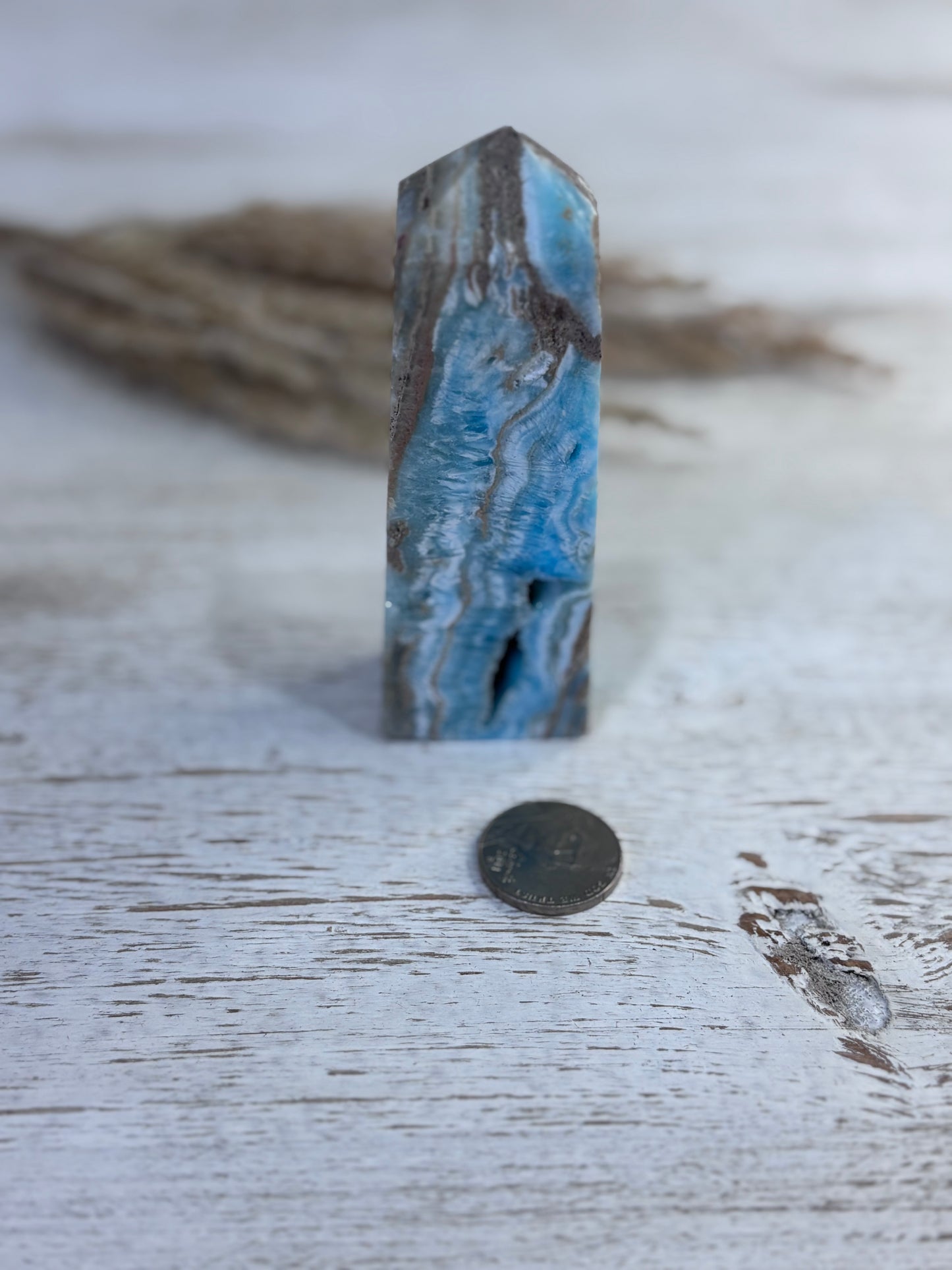 🩵 Druzy Hemimorphite Tower